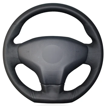 

Black PU Faux Leather DIY Hand Car Steering Wheel Cover for Citroen Elysee C-Elysee 2014-2019 New Elysee Peugeot 301 2013-2019