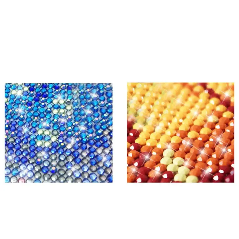 5D 5D Diamond Painting by Number Kit, 5 Sets of Splicing Painting Dark Night Forest Full Drill Rhinestone Embroidery Cross for