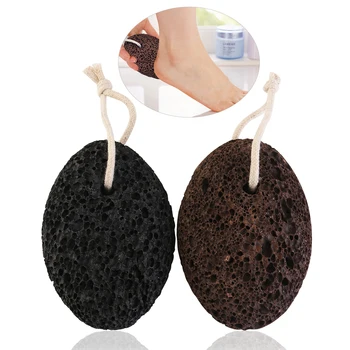 

PIXNOR 2pcs Earth Lava Pumice Stone Remove Dead Skin Foot Massage SPA