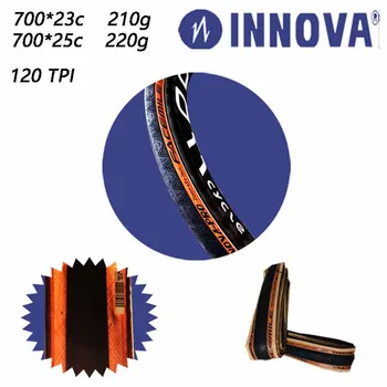 

INNOVA Bicycle Parts Fold Tire Puncture prevention Road Bike Tire 700*23/25c Comfortable High Quality Proof Tire 210g
