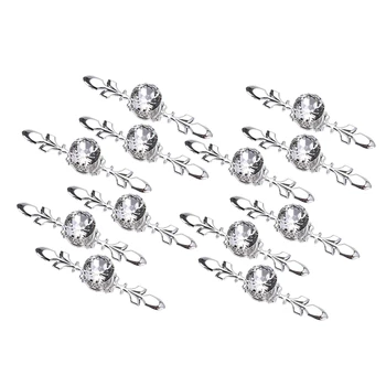 

10 Pack Drawer Knobs with Silver Plate,Pull Handle Cupboard Wardrobe Drawer Pull Handle Furniture with Screws (170MM)