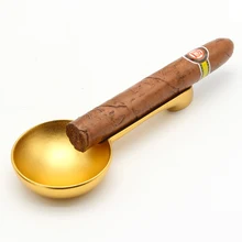 COHIBA карманная пепельница металлическая ложка острое портативная пепельница для сигар домашняя креативная пепельница для сигарет из нержавеющей стали для путешествий