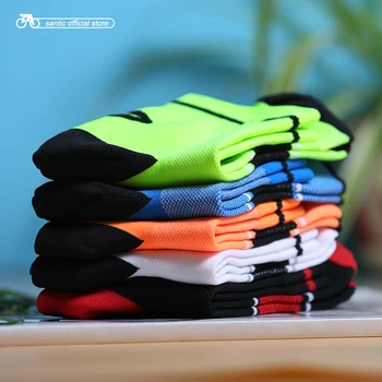 

Santic Cycling Socks Sport Socks Running Marathon Football Bike Bicycle Elastic Antiseptic