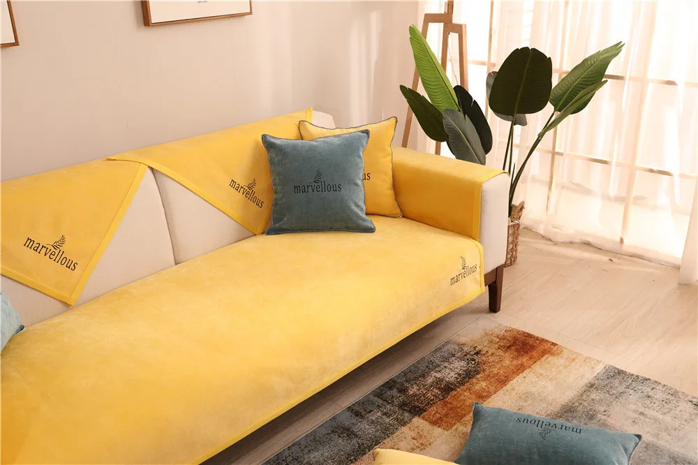 Yaapeet Slipcover Нескользящие эластичные чехлы для диванов хлопок диванная подушка подлокотник диваны полотенце 1/2/3/местный диван Чехлы для гостиной