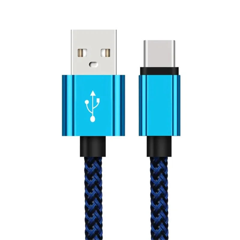 Быстрое зарядное устройство QC2.0 5V 2A EU Plug USB 3,1 type-C кабель адаптер для быстрой зарядки для смартфона huawei P20 Lite P30 P9 Nova 3 5 5i Pro - Тип штекера: Blue Type C Cable