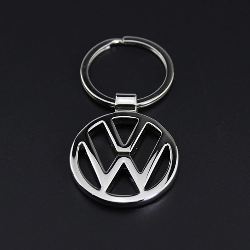 

Exquisite simple gift pendant apply to Volkswagen logo metal hollow keychain men women waist hanging car accessories key ring