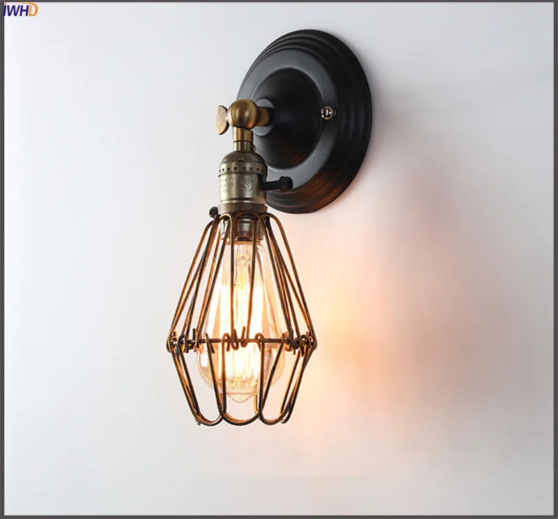 Vintage Loft Wall Lamps Iron Industrial Wall Lights Bedroom Bedside Light Wandlamp Fixtures For Home Decoration Restaurant Bar (10)