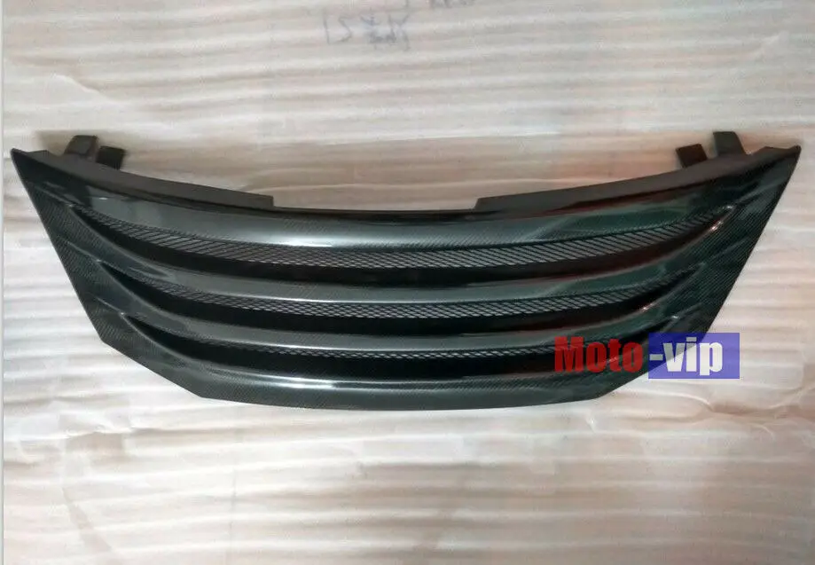 Подходит для Honda Crosstour 2009 2010 2011 2012 Высокое качество Натуральная углеродное волокно передний бампер решетка крышка