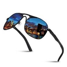 Classic Polarized Sunglasses Men Shades Retro Pilot Sun Glasses Luxury Brand Designer  Male Metal Travel  Driving EyewearUV400