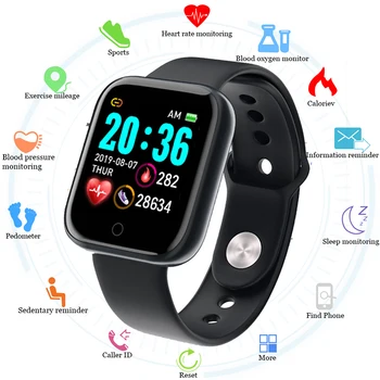 

2020 Color Screen Smart Watch Men Electronics Blood Pressure Measurement Heart Rate Monitor Smartwatch Waterproof Women pk t80