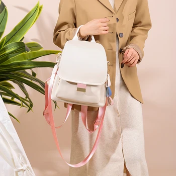 

2020 Multifunction Traveling Backpack PU Leather Backpacks Women's Crossbody Bags Women Waterproof Anti-theft Bags For Girls Bag