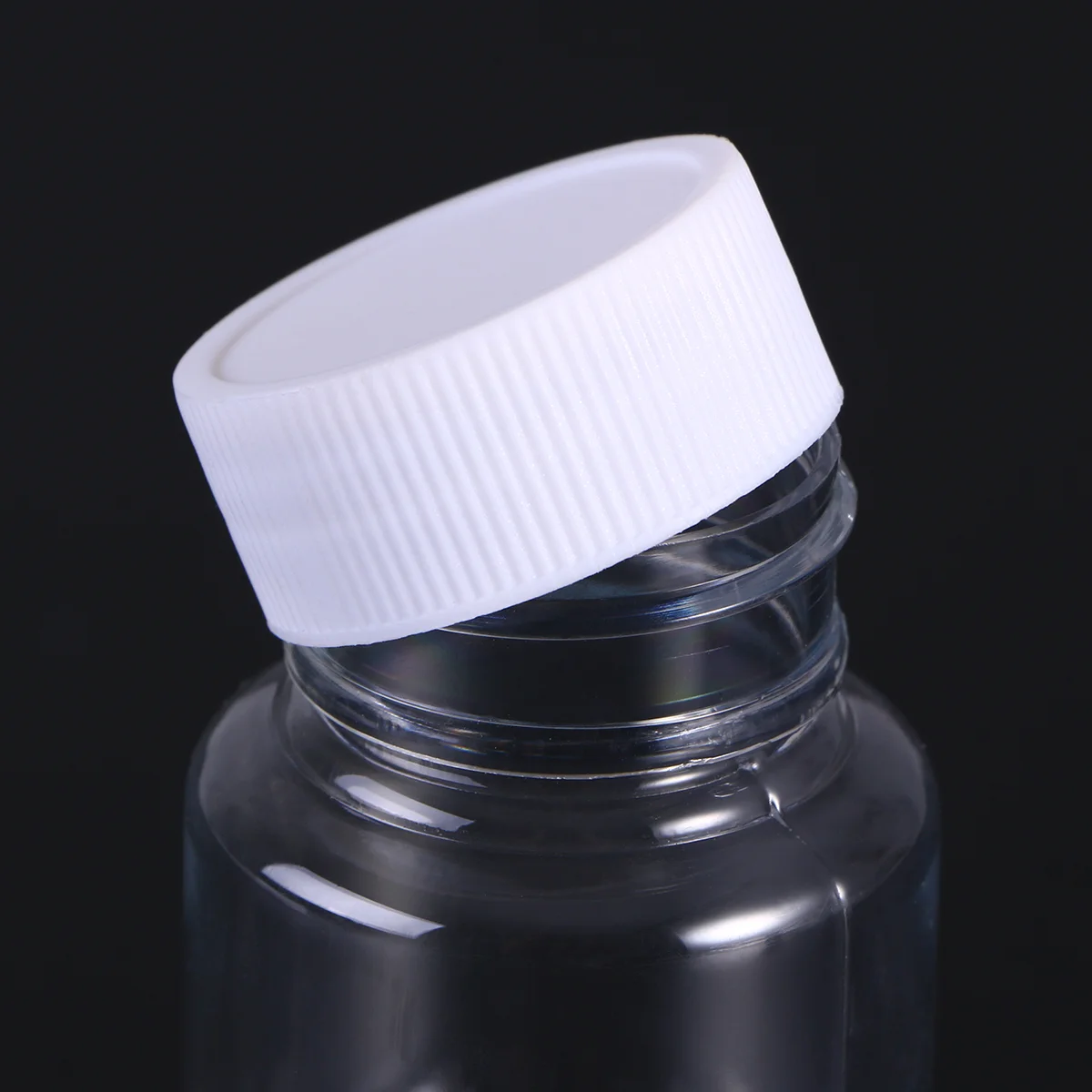 ROSENICE 80ml PET Pill Container Bottles 10Pcs Pill Dispenser Bottle with White Cap 