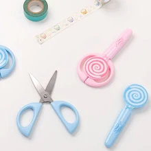 Симпатичные Леденцы многофункциональные ножницы с защитным покрытием из нержавеющей стали лезвия, ножницы для Офис Дом школа Искусство ремесло