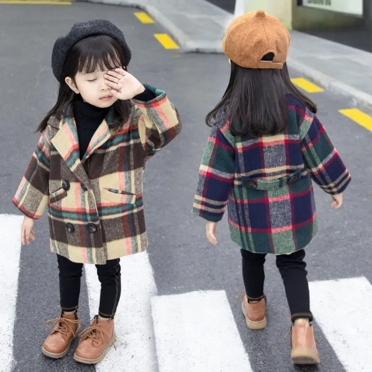 Children's Velveted Leopard Denim Jacket Outerwear Boys& Girls Fashion Hooded Trench Coat Teenager Kids Casual Windbreaker P129