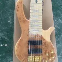 Деоливер bas Золотое оборудование низкая цена бас 6 струн активный натуральный бас гитара