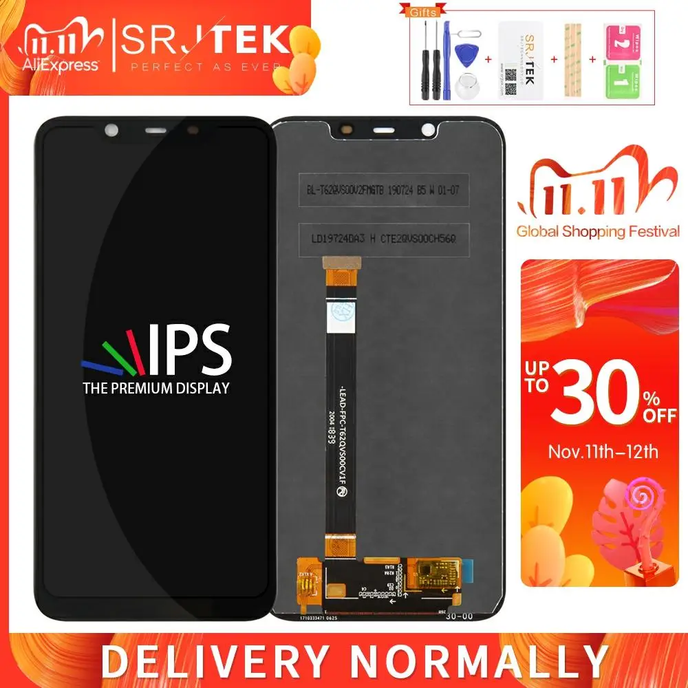 Для Nokia 8 1 LCD N8.1 Touch TA-1131 для дисплей дигитайзер в сборе стеклянный датчик X7 экран