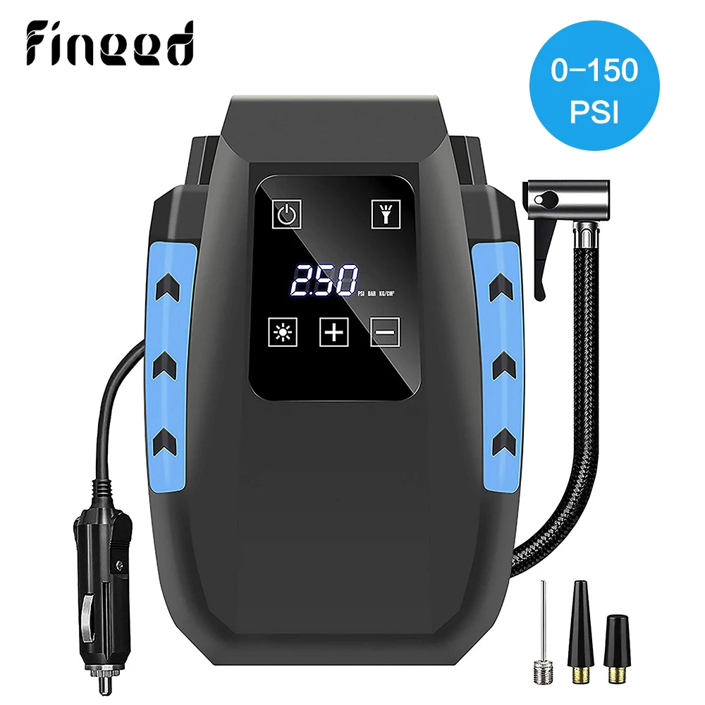 Goede Fineed Compressor Luchtpomp 12 V Luchtcompressor Autoband Inflator 150PSI 35L Min Touch Screen Auto Met Led voor Auto