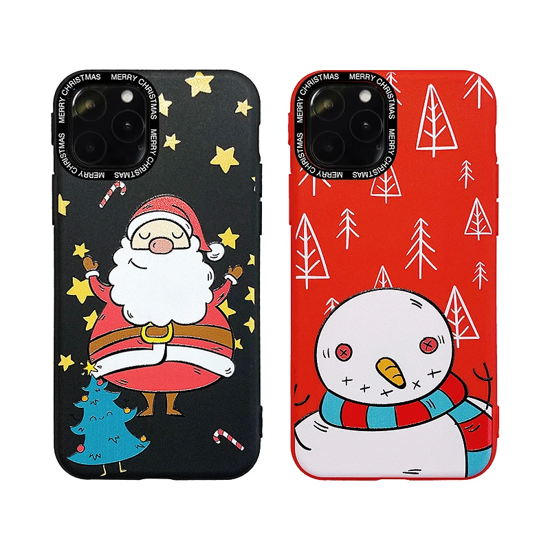 Чехол для телефона с мультяшным Санта Клаусом для iPhone 11 pro max 6 6s 7 8 plus Мягкий силиконовый чехол из ТПУ с Санта Клаусом для XR XS X Xs Max чехол s