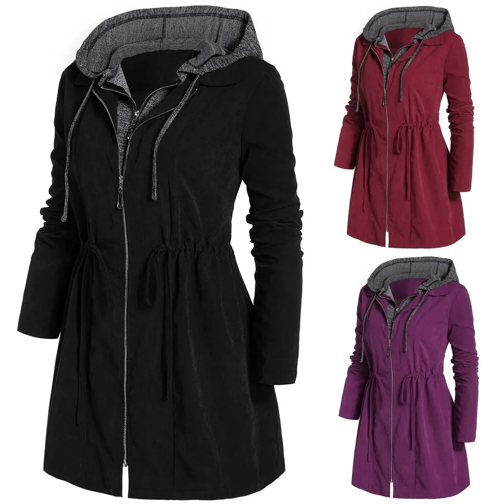 Manteau femme, модное зимнее пальто для женщин, на молнии, в стиле пэчворк, зимнее, с капюшоном, свободное, плюс, плотное, хлопковое пальто, ropa mujer, ropa mujer