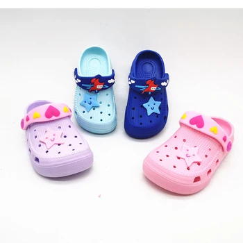 

BEST KIDS CROC SANDALS BABY BEACH SHOES BOYS GIRLS SLIPPERS FOR TODDLERS PINK BLUE VIOLET PURPLE SIZE 28-35 US9-3