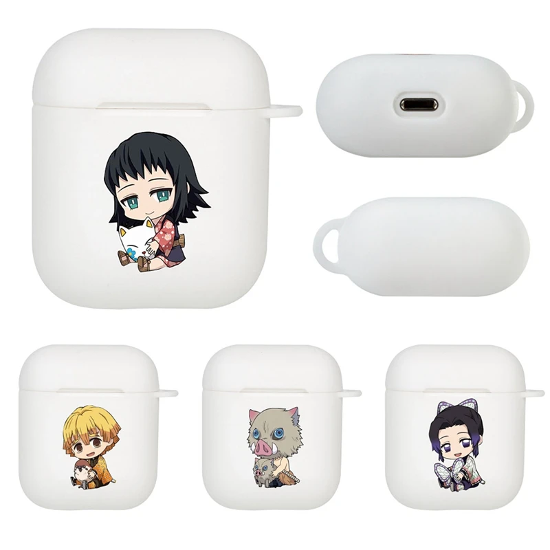 Чехол с рисунком аниме рассекающий демонов: Kimetsu No Yaiba для Apple Airpods защитный чехол