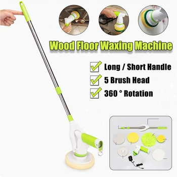 

Upgrade Electric Spin Scrubber Turbo Scrub Cleaning Brush Cordless Chargeable Bathroom Cleaner with Extension Handle Brush Tub