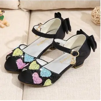 

Children Shoes Kids Girls Fashion Princess Spring Cute Elsa Sandals Chaussure Enfants Cute Love Flat Party Elsa Shoes