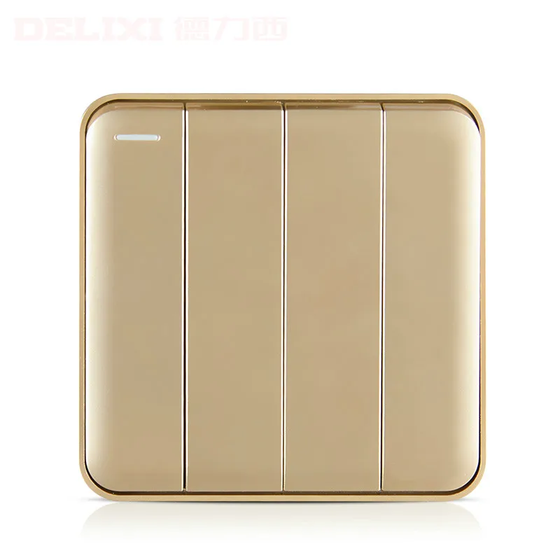 

Switch gold socket panel switch wall quarto single control fluorescent light installation
