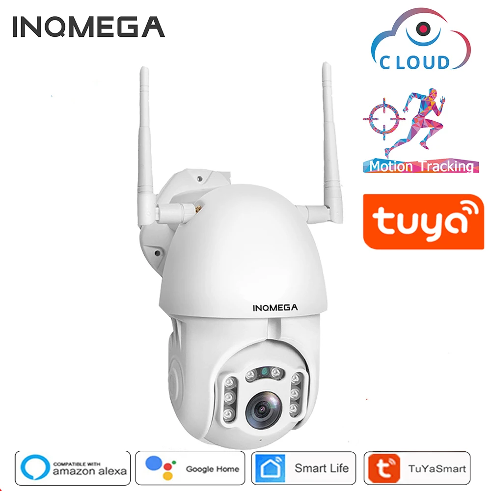 INQMEGA 1080P Автоматическая отслеживающая Wi Fi Камера IP безопасности дома PTZ Скорость
