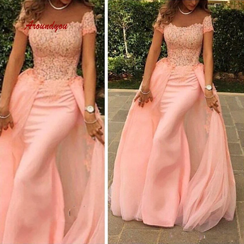 Roze Lange Kant Avondjurken Party Sexy Plus Size Mermaid Vrouwen Dames Prom Formele Jurken Avondjurk Roze Lange Kant Avondjurken Party Sexy Plus Size Mermaid Vrouwen Dames Prom Formele Jurken Avondjurk