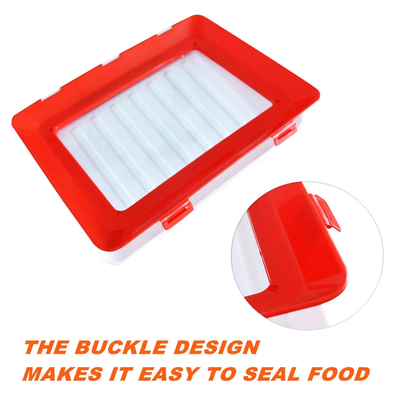 Дропшиппинг пищевой пластиковый лоток для хранения вакуумный креативный с волшебной эластичной крышкой здоровый контейнер для хранения уплотнений кухонные инструменты