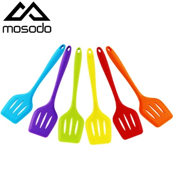

Silicone Turner Slotted Kitchen Gadgets Non-Stick Shovel Spatula Egg Fish Frying Pan Long Handle Scoop Cooking Tools Utensils