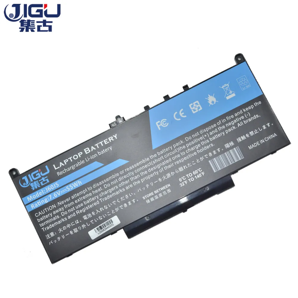 Аккумулятор JIGU J60J5 0F1KTM MC34Y 451-BBSY 0MC34Y для DELL Latitude 12 E7270 E7470 7 6 В 55 Вт/ч | Компьютеры и