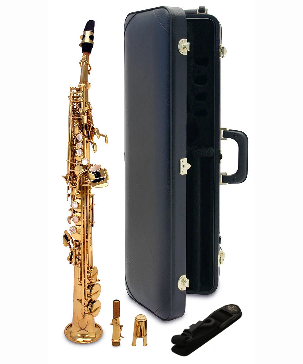 

Brand Saxophone Soprano YANSAWA S-991 B Gold Lacquer Sax Soprano Golden Musical Instruments Professional with case Mouthpiece