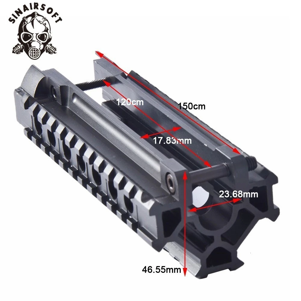 Тактический алюминиевый сплав H & K MP5 Tri Rail Picatinny Handguard System Adapter кронштейн для
