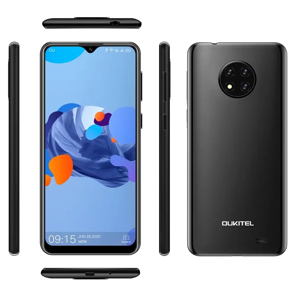 OUKITEL C19 6.49'' HD+ 2GB 16GB Smartphone MTK6737 Ouad Core Android 10.0 Mobile Phone 4000mAh TYPE-C