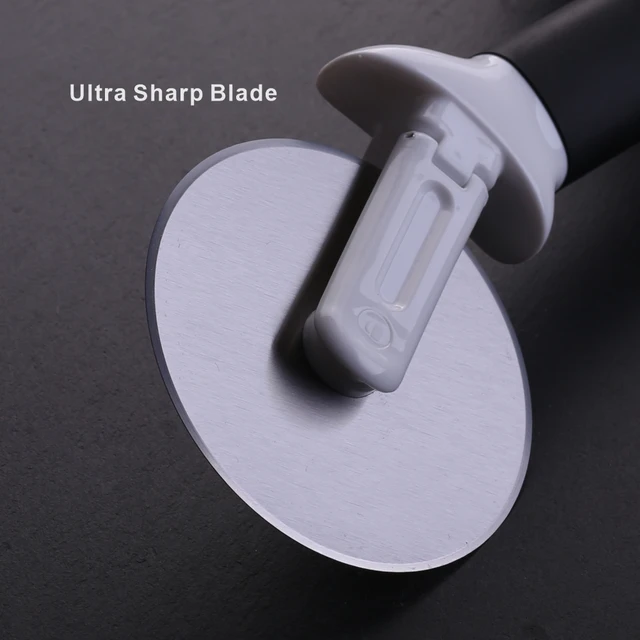 Rozsdamentes Acél Pizzavágó, Pizzakerék Szeletelő ， Torta Kenyér Pite Kerek Kés Ason A Konyha Vágás - Image 4