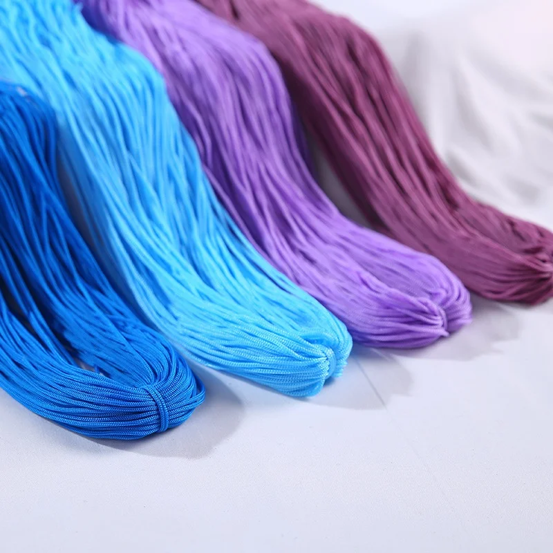 1pc Hollow Ice Silk Hook Thread Yarn Trapillo Para Tejer Crochet Diy Raffia  Yarn Lace Thread Alison Mae Laine Macrame Cord 1mm