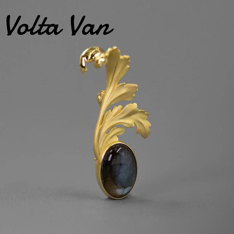 

Volta Van 2022 New Women Brooches 925 Sterling Silver Pins Fine Jewelry Leaves Luxury Anniversary Classic Elegant Silver Brooch