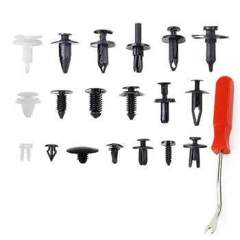 

427 pcs Auto nylon Rivet Push Retainer Kit-19 Popular Sizes Car Door Panel Clips Kit Upholstery Fasteners Removal Tool for GM Fo
