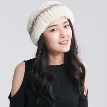 

New Fashion Woman Women Real Rex Rabbit Fur Sexy Elastic Wool Headband scarf Head band Headwear