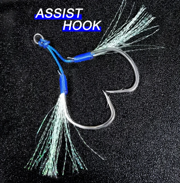 Daytime jig assist hook sizes?