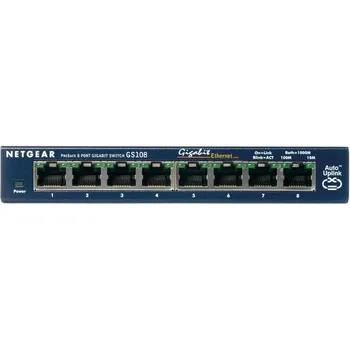 

Netgear ProSafe 8-Port Gigabit Desktop Switch, Unmanaged, Full duplex