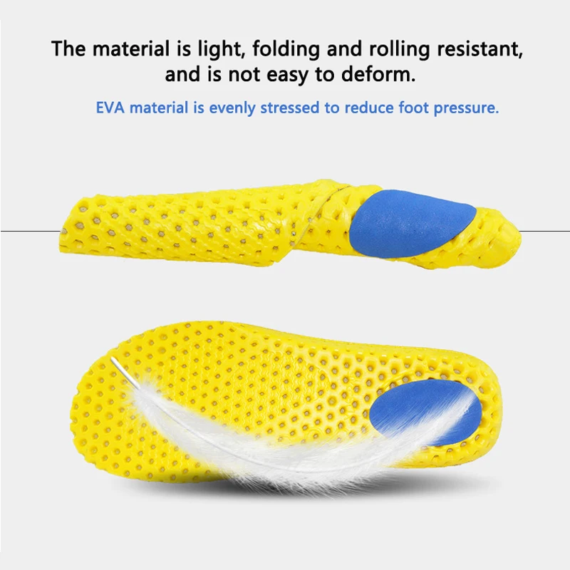 Memory Foam Sport Soft Running Arch Support Breathable shoes insole For Woman& Men