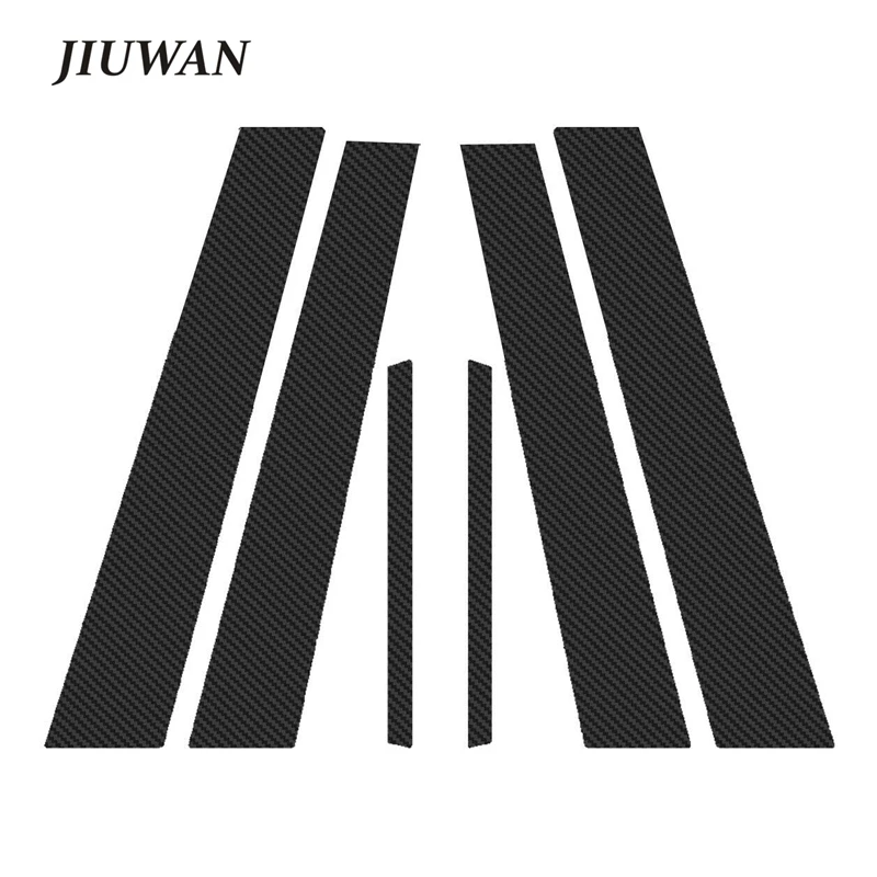 

1 Set Car Window Column Strip Mirror Window Pillar Posts Trim Anti Scratch Carbon Fiber Sticker Decal For Honda Accord Sedan