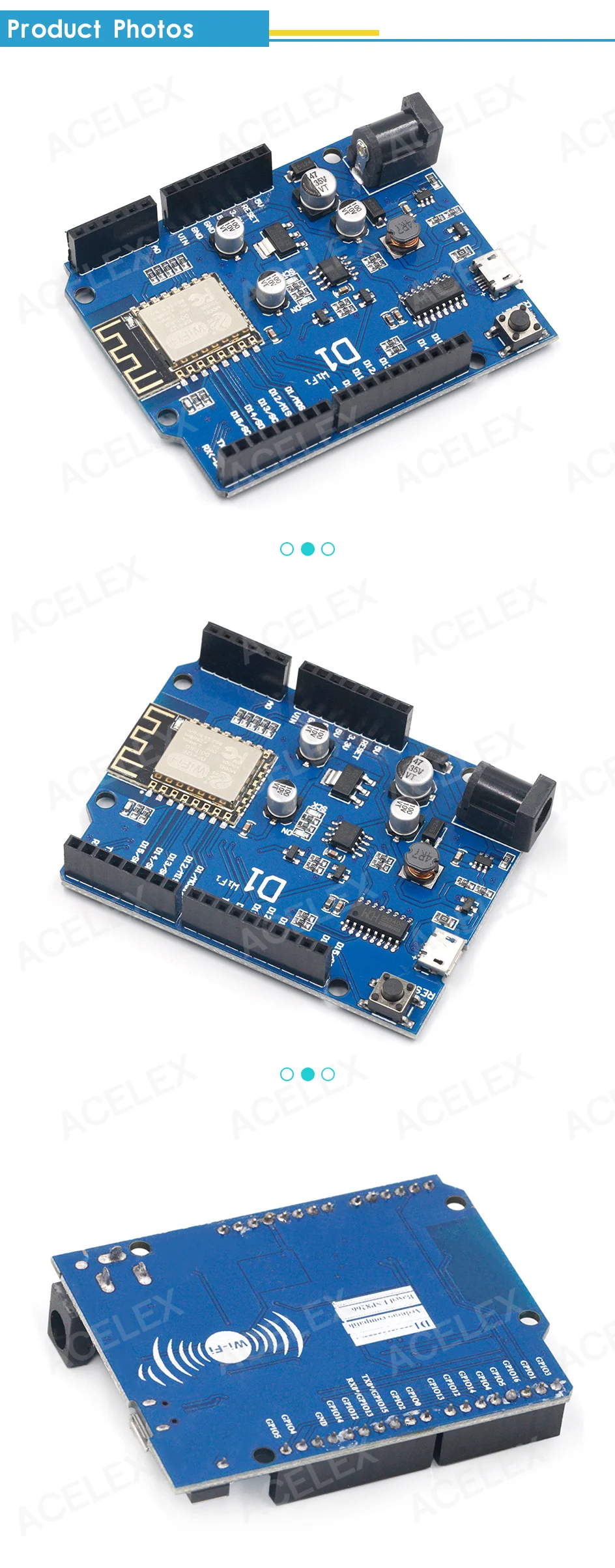 Smart Electronics ESP-12F WeMos D1 WiFi uno basé ESP8266 pour arduino ...