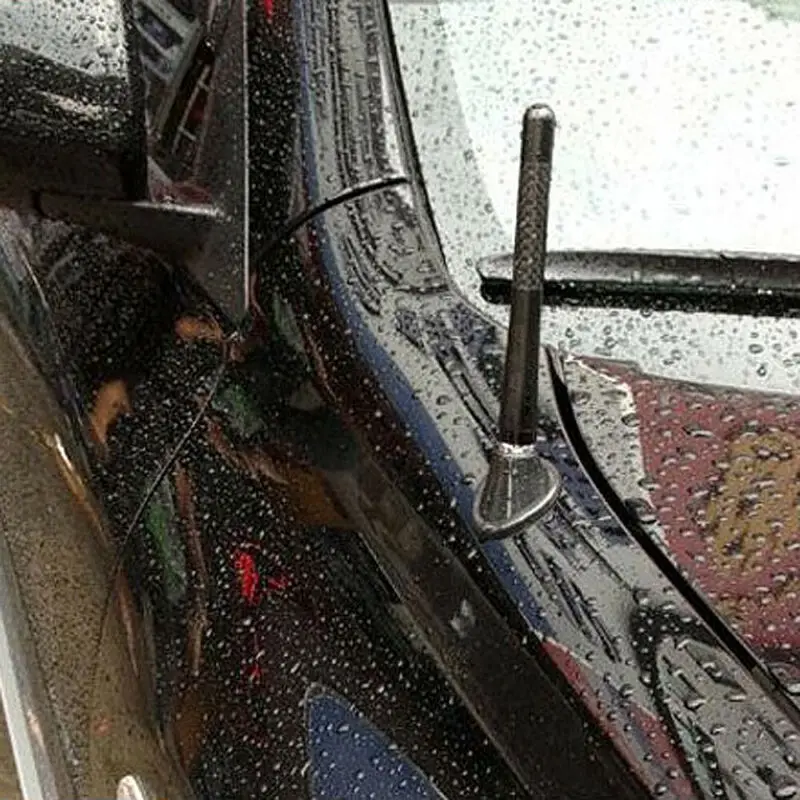 Углеродное волокно автомобильная антенна радио с винтами запасные части Универсальный