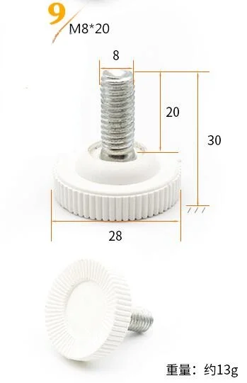 8pc/lot Furniture Adjustable Bolt Chair Feet level Floor Protector leg Pad Base M8 M6 Sofa Cabinet Table Mute damping anti-skid 9