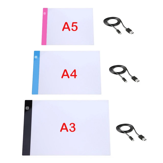 A2/A3/A4/A5 LED Light Pad for diamond painting Artcraft Tracing Light Box  Copy Board Digital Tablets Painting Drawing Tablet - AliExpress