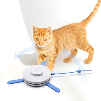 

Cats Toy 360 Degree Automatic Feather Interaction Toys Kitten Exercise Discs Toy TB Sale